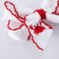 Crab Embroidered Girls Hairpin Bow 4 inches Rylee Faith