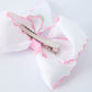 Watermelon Embroidered Girls Hairpin 4.3 Inches - Pink Rylee Faith