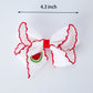 Watermelon Embroidered Girls Hairpin 4.3 Inches - Red Rylee Faith