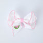 Watermelon Embroidered Girls Hairpin 4.3 Inches - Pink Rylee Faith