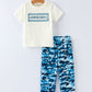Camouflage "Hunting Buddy" Smocking Embroidery Boys Outfit Rylee Faith