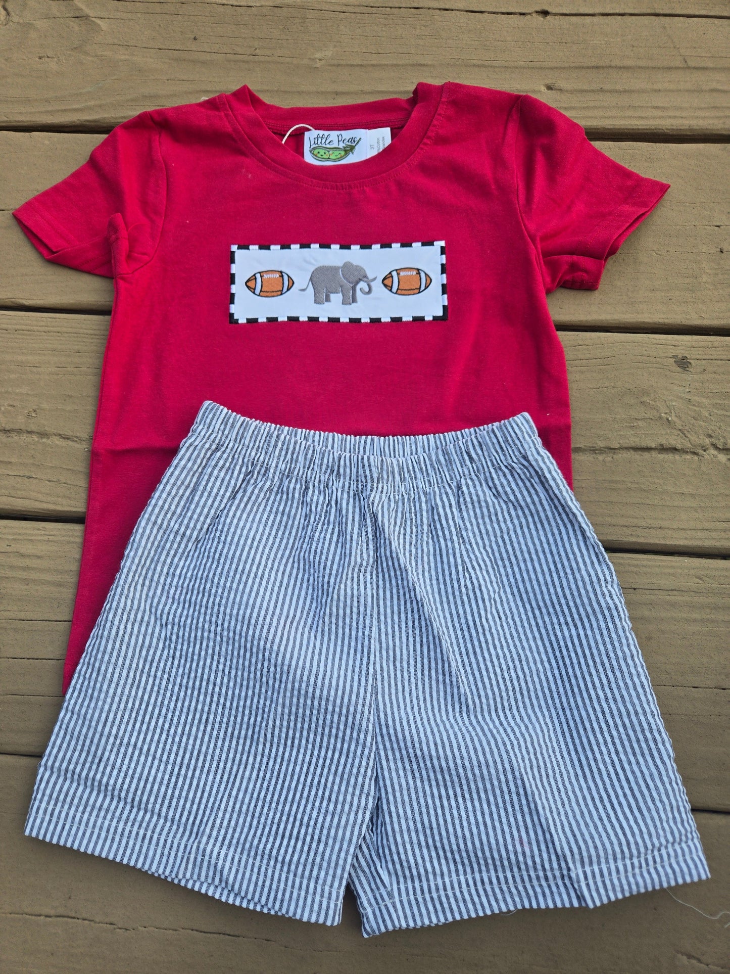 Elephant Alabama Boy Shorts Set Honeydew