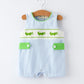 Baby Boys Summer Crocodile Embroidered Smocked Romper Rylee Faith
