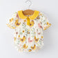 Spring Chick Scallop Short Sleeve Girl Romper Rylee Faith