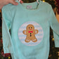 Blue Gingerbread Applique Boy Bubble Honeydew