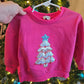 Magenta Christmas Tree Sequin Top Honeydew