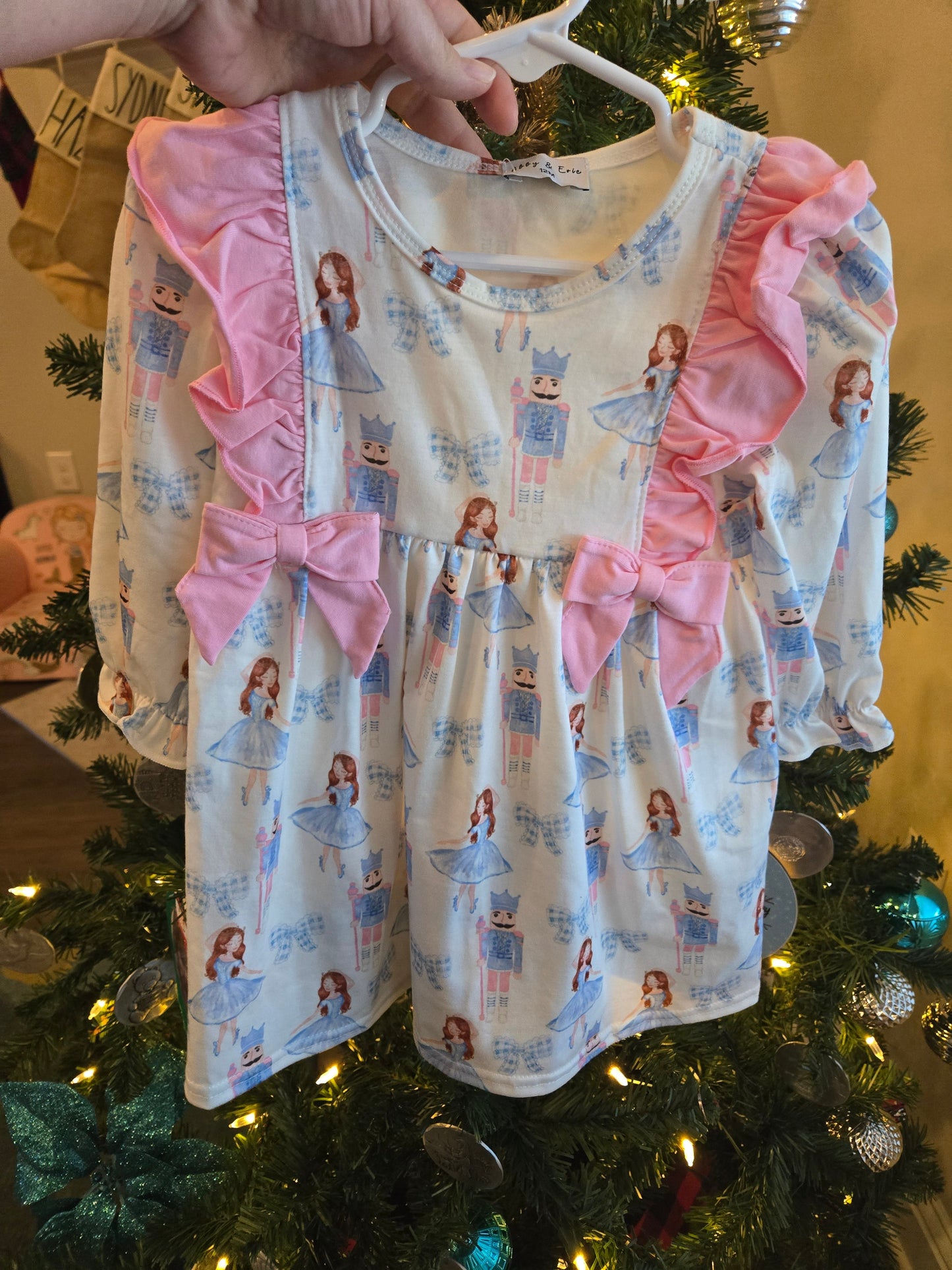 Pink Bow Nutcracker Dress Honeydew