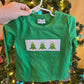 Green Christmas Tree Embroidery Boy Top Honeydew