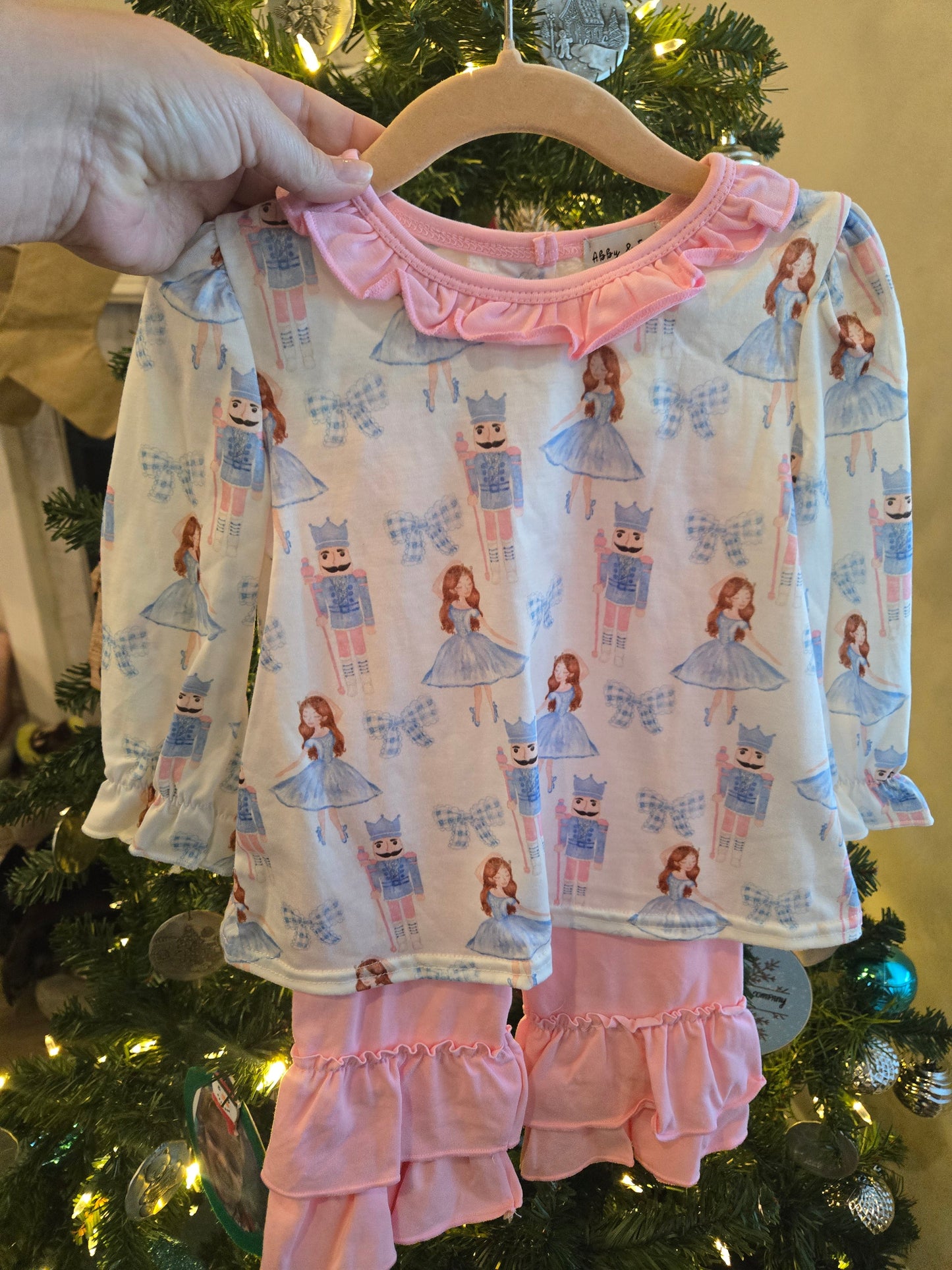 Pink Bow Nutcracker 2 Pc Girl Set Honeydew