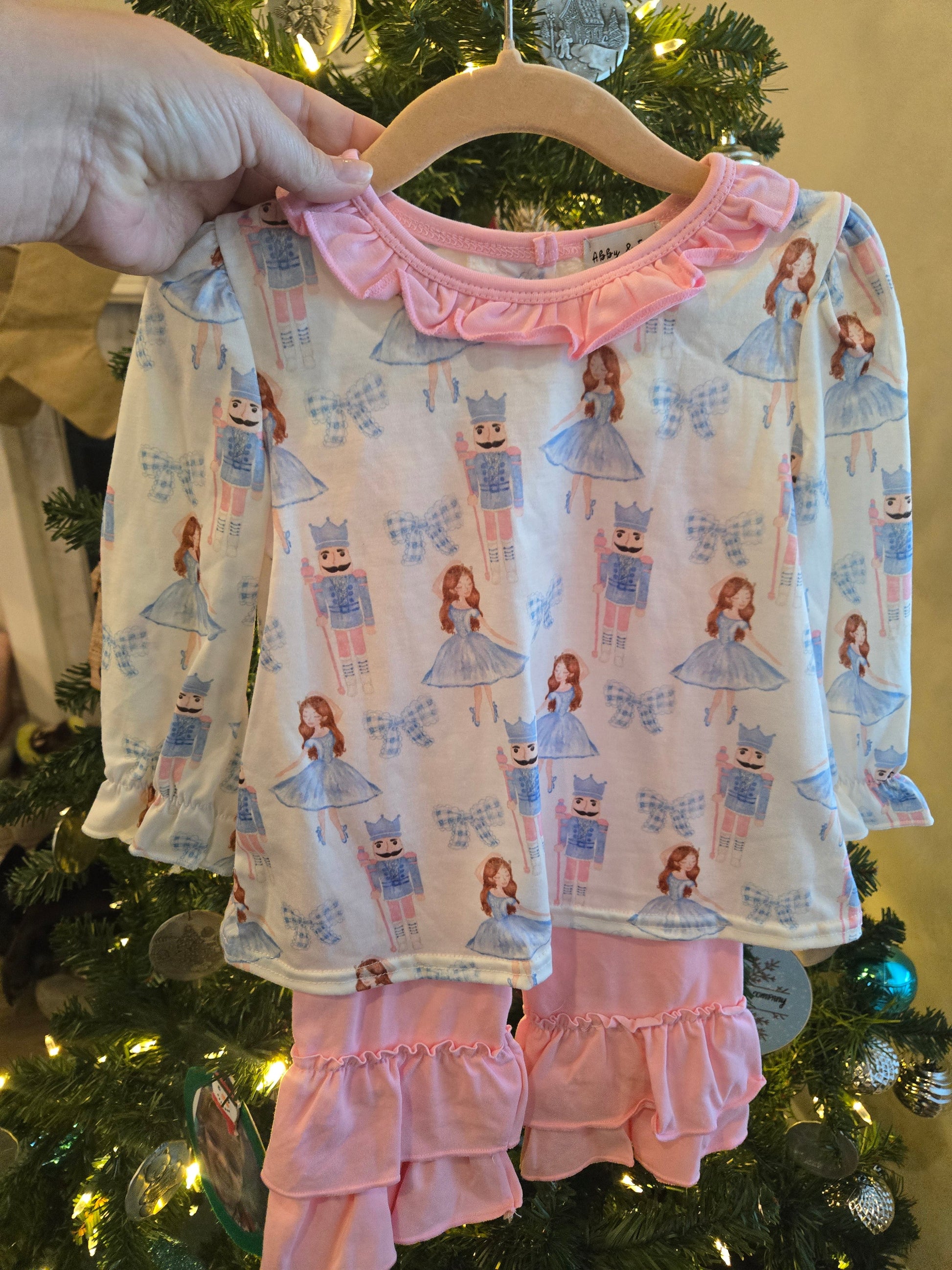 Pink Bow Nutcracker 2 Pc Girl Set Honeydew