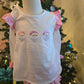 Pink Santa Claus Embroidery Girl Bloomer Set Honeydew