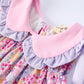 Spring Purple Floral Bow Ruffle Bloomer Set southernsweetpea