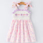 Butterfly Embroidery Smocking Bow Baby Girls Dress Rylee Faith