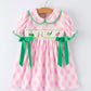 Spring Golf Embroidered Baby Girls Smocked Bow Dress Rylee Faith