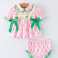Spring Golf Embroidered Baby Girls Smocked Bow Bloomer Set Rylee Faith