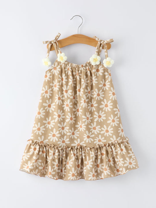 Floral Daisy Girl Spaghetti Strap Dress Rylee Faith