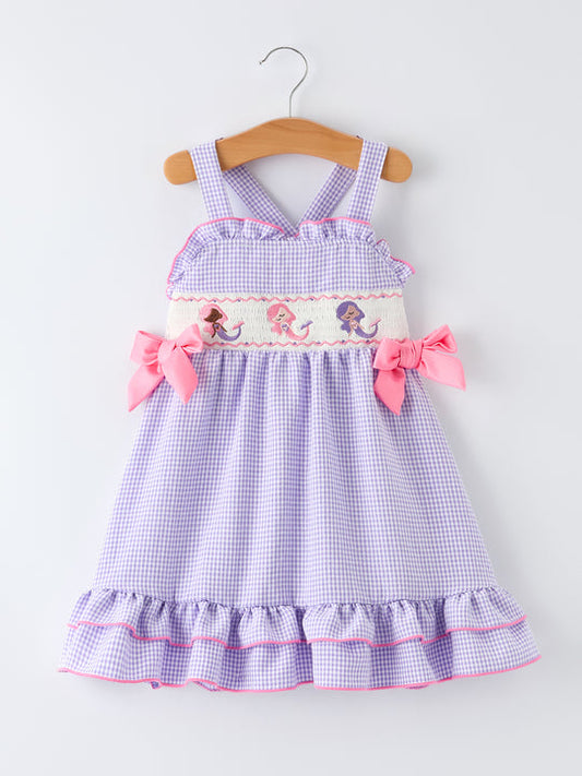 Ocean Fantasy Smocked Embroidery Dress Rylee Faith