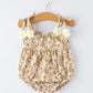 Floral Daisy Baby Girl Spaghetti Strap Romper Rylee Faith
