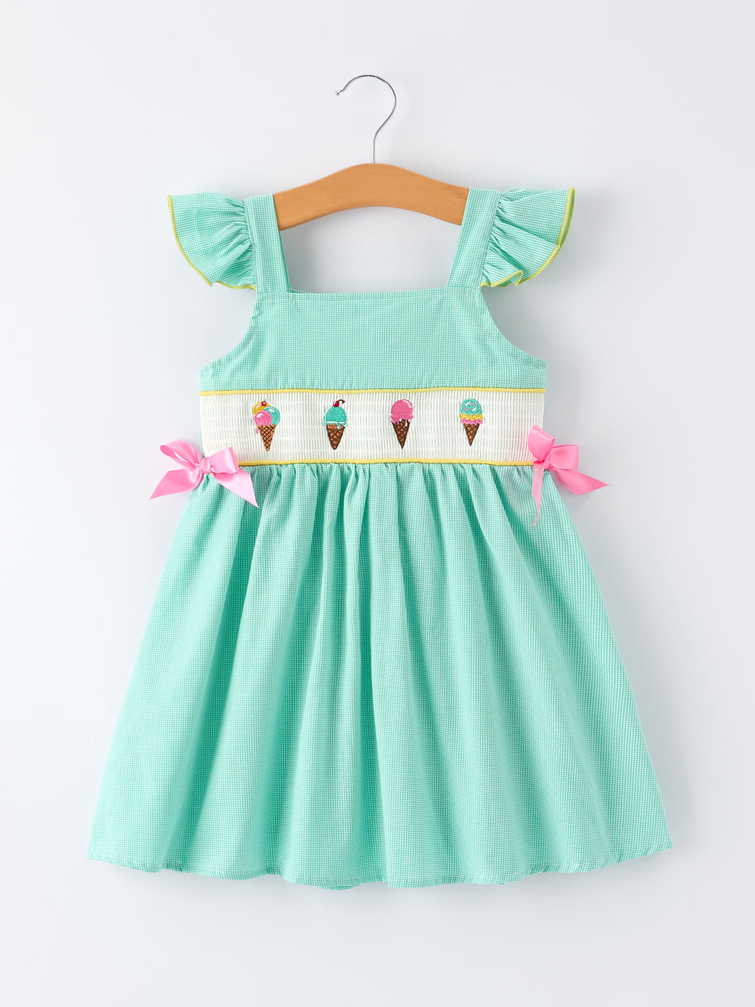 Ice Cream Embroidered Girl Dress Rylee Faith