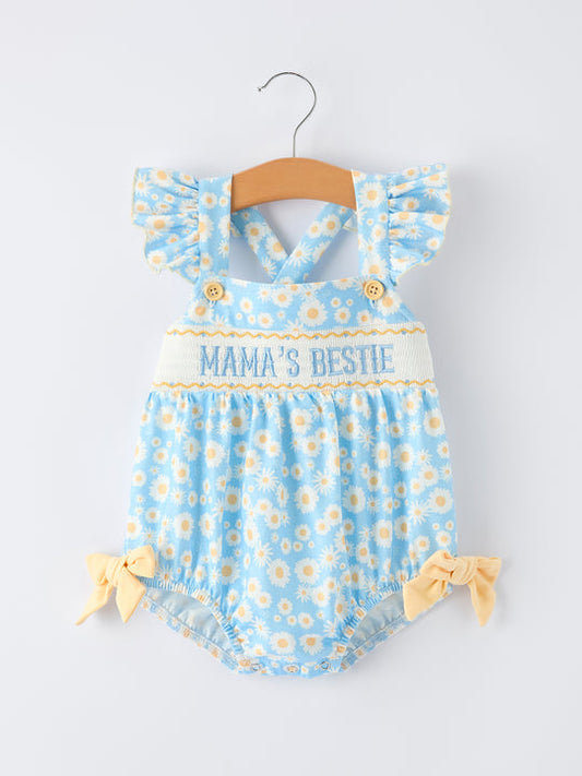 Mama's Bestie Girl Daisy Romper Rylee Faith