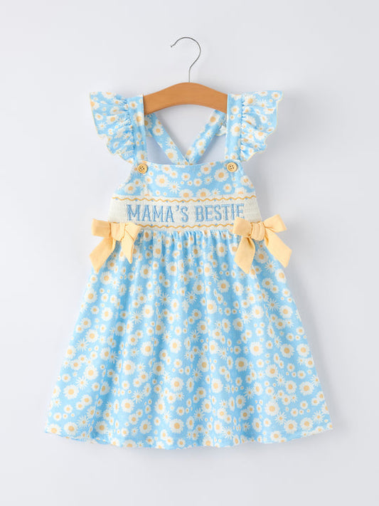 Mama's Bestie Girl Daisy Dress Rylee Faith