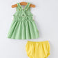Spring Turtle Smocked Baby Girls Bloomer Set Rylee Faith