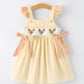 Farm Girl Chicken Smocked Bow Ruffle Dress Rylee Faith