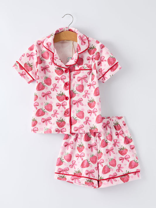 Strawberry Pajama Set Rylee Faith