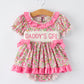 Daddy's Girl Pink Floral Skirted Romper Rylee Faith