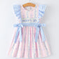 Daddy's Girl Pink Striped Flower Dress Rylee Faith