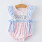 Daddy's Girl Pink Striped Flower Bubble Rylee Faith