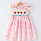 Strawberry Embroidery Girl Dress Bow Strap Ruffle Rylee Faith