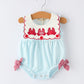 Crab Applique Baby Girl Romper Rylee Faith