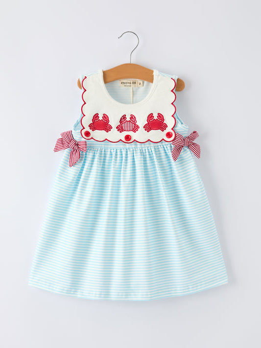 Crab Applique Girl's Dress Rylee Faith