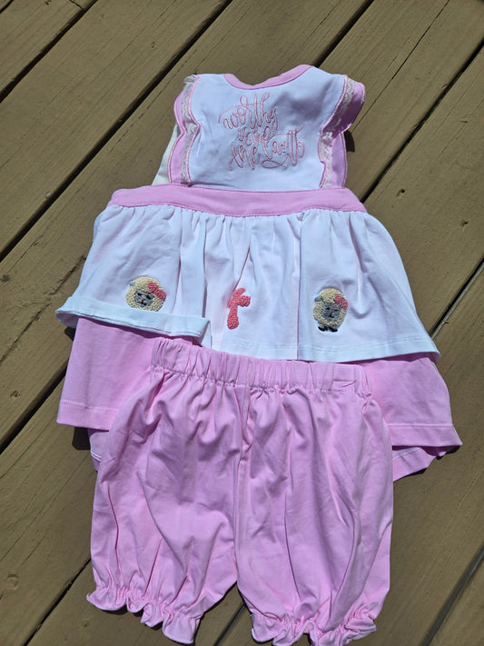 Pink Worthy Is the Lamb Short Set - Premium Collection Ambabie