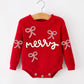 Christmas Candy Cane Merry Knit Baby Romper Rylee Faith