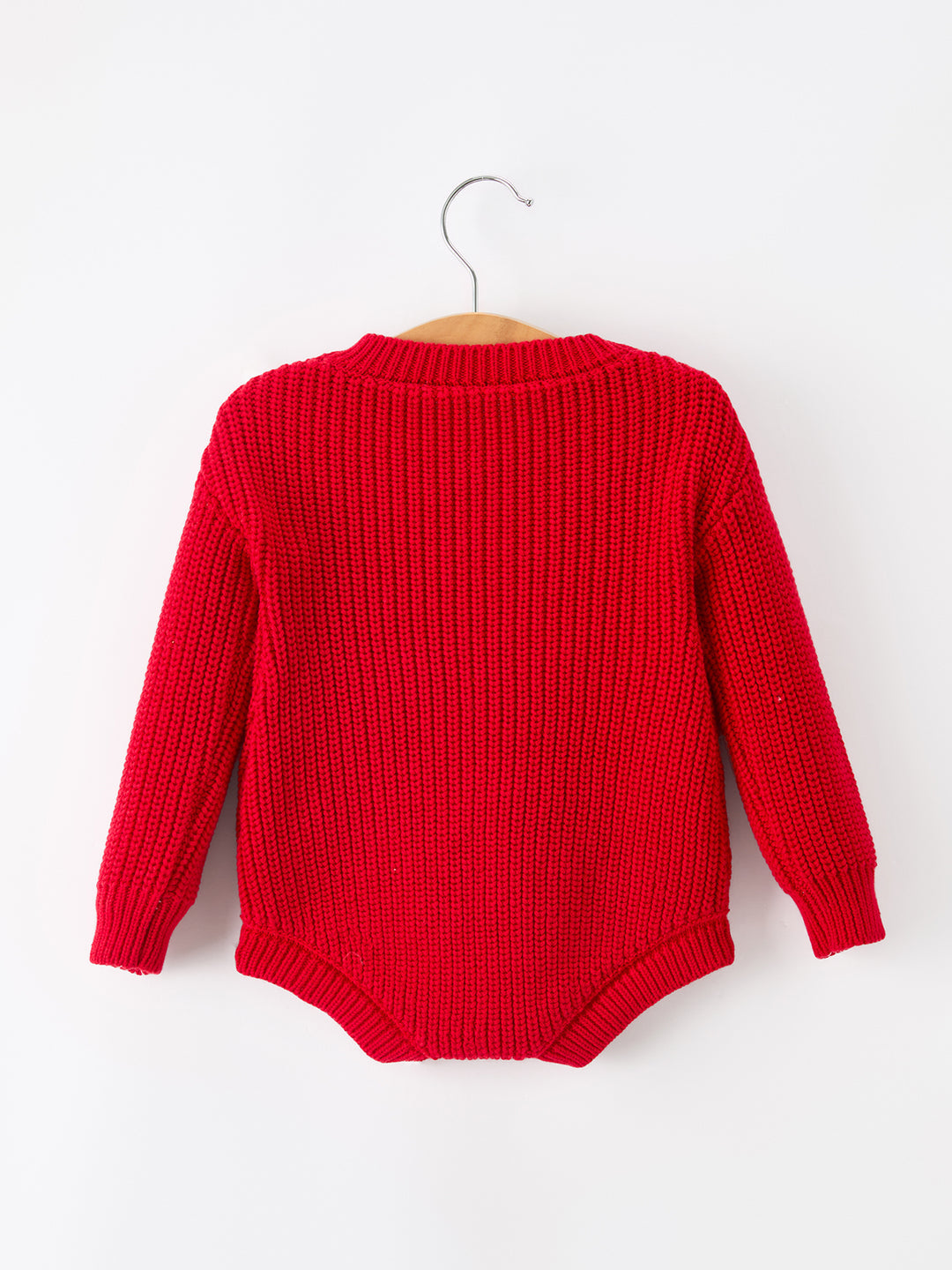 Christmas Candy Cane Merry Knit Baby Romper Rylee Faith
