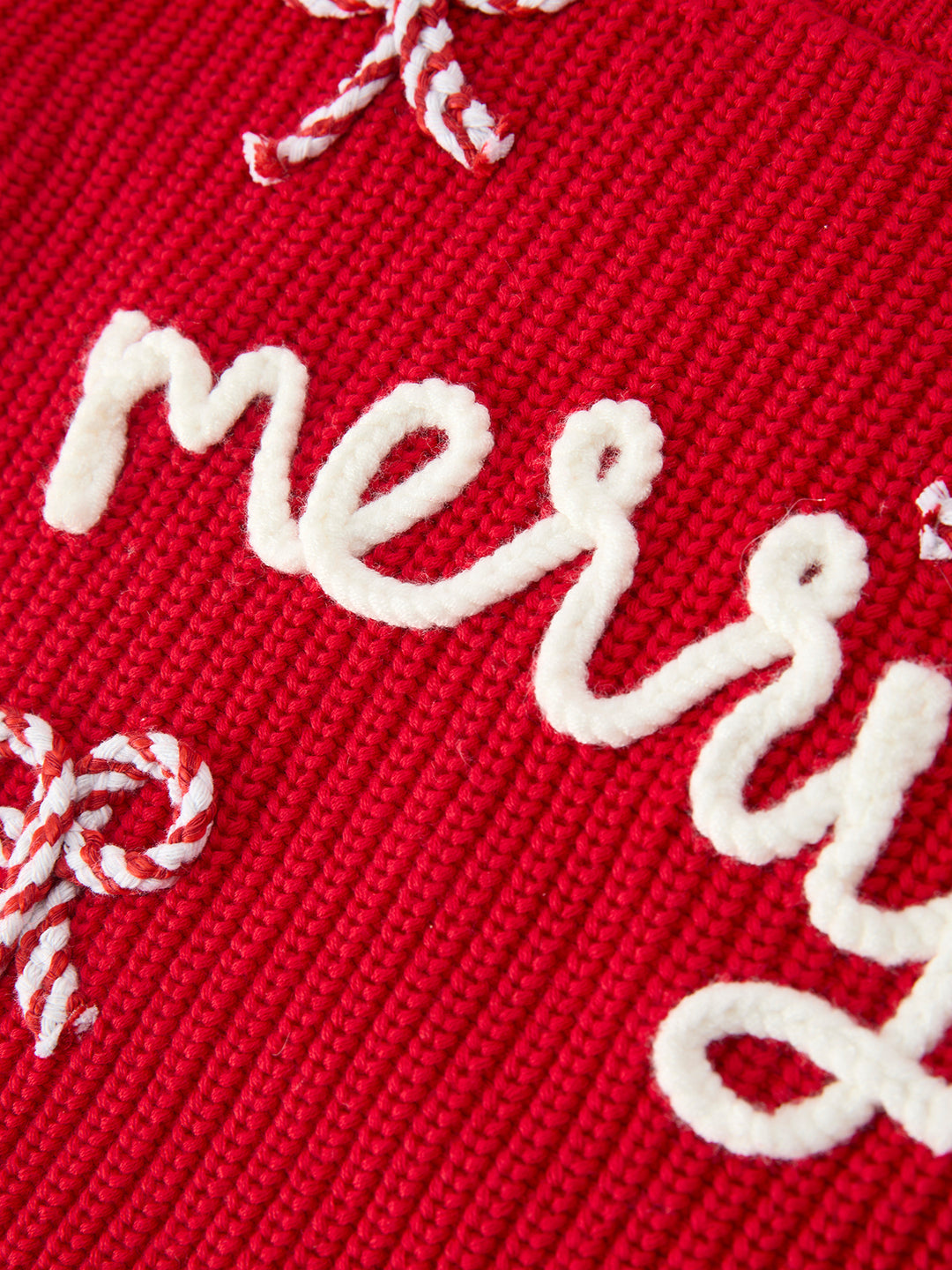 Christmas Candy Cane Merry Knit Sweater Pullover Rylee Faith