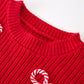 Christmas Candy Cane Merry Knit Sweater Pullover Rylee Faith
