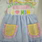 I Love Mom Color Block Seersucker Dress Rylee Faith