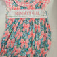 Pink Floral Mommy's Girl Embroidery Ruffle Bubble Honeydew