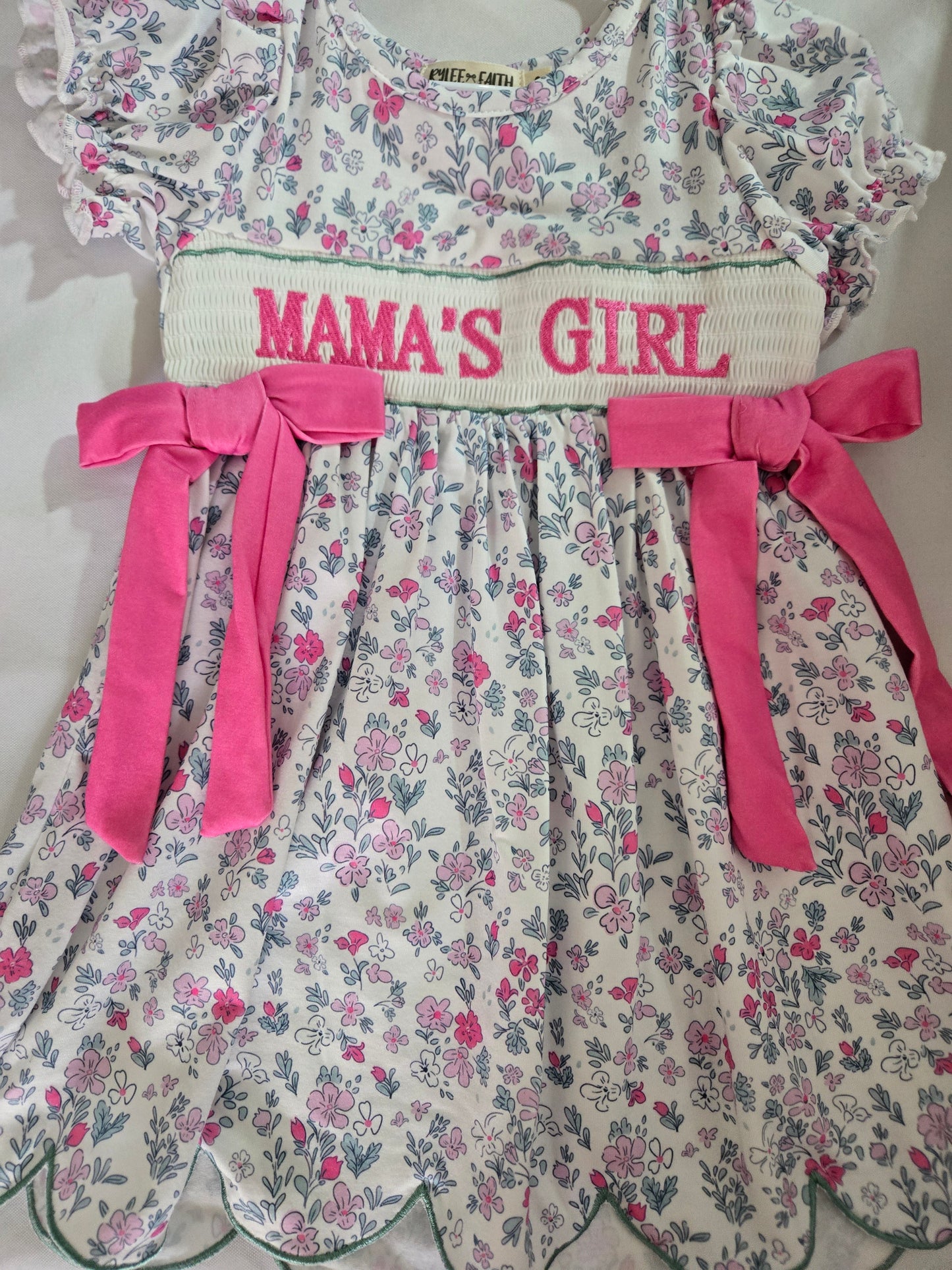 Mama's Girl Pink Floral Dress Rylee Faith