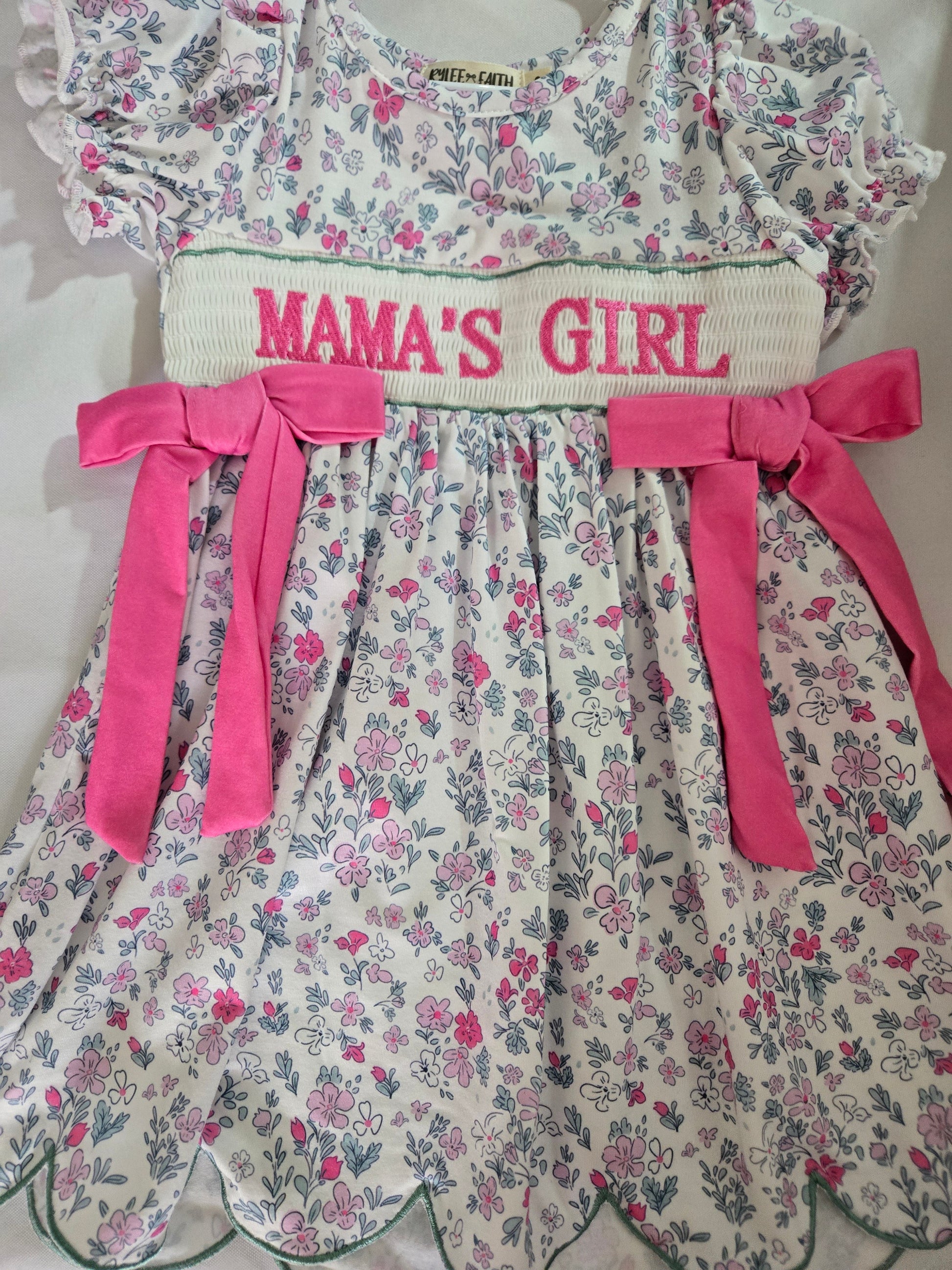 Mama's Girl Pink Floral Dress Rylee Faith