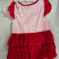 Pink Watermelon Embroidery Ruffle Bubble Honeydew