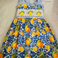 Lemon Smocked Ruffle Dress Honeydew