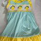 Summer Lemon Smocked Ruffle Dress Honeydew