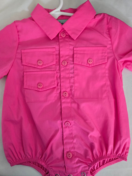 Beach Fishing Pink Bubble Posh Petites