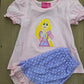 Purple Character 1 Girl Short Set Scout and Holland