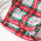 Christmas Tree Plaid Boys Machine Smocked Peter Pan Collar Bubble Rylee Faith