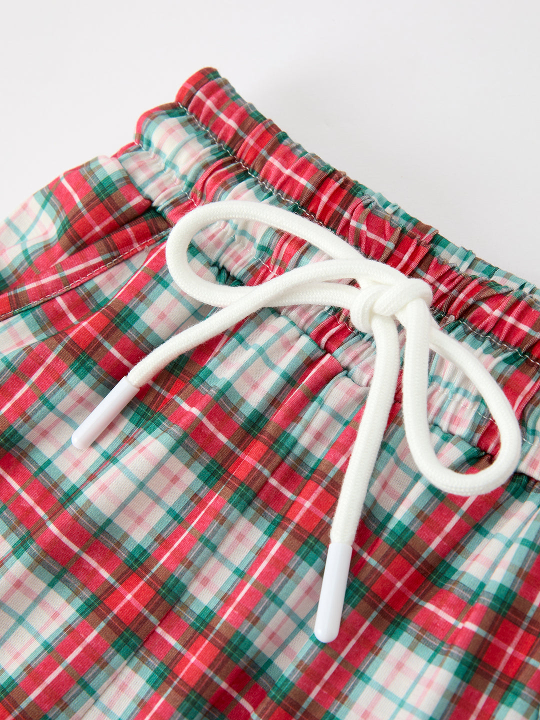 Christmas Tree Plaid Machine Smocked Boys Long Sleeve Pants Set Rylee Faith